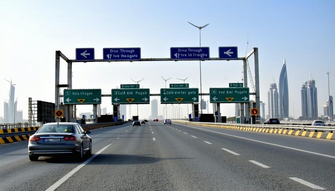 Seamless drive through Dubai toll gate