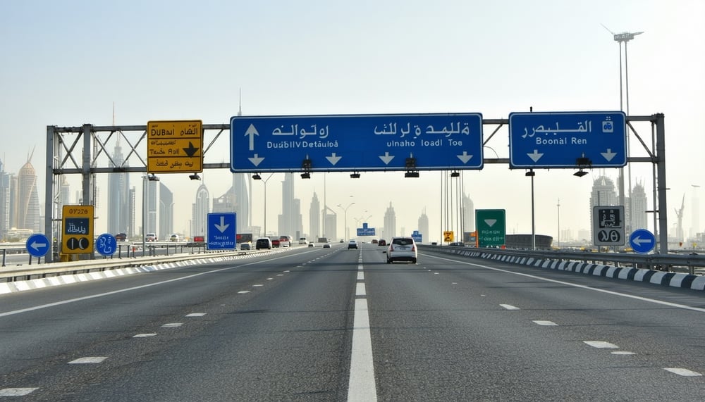 Dubai road toll system in action