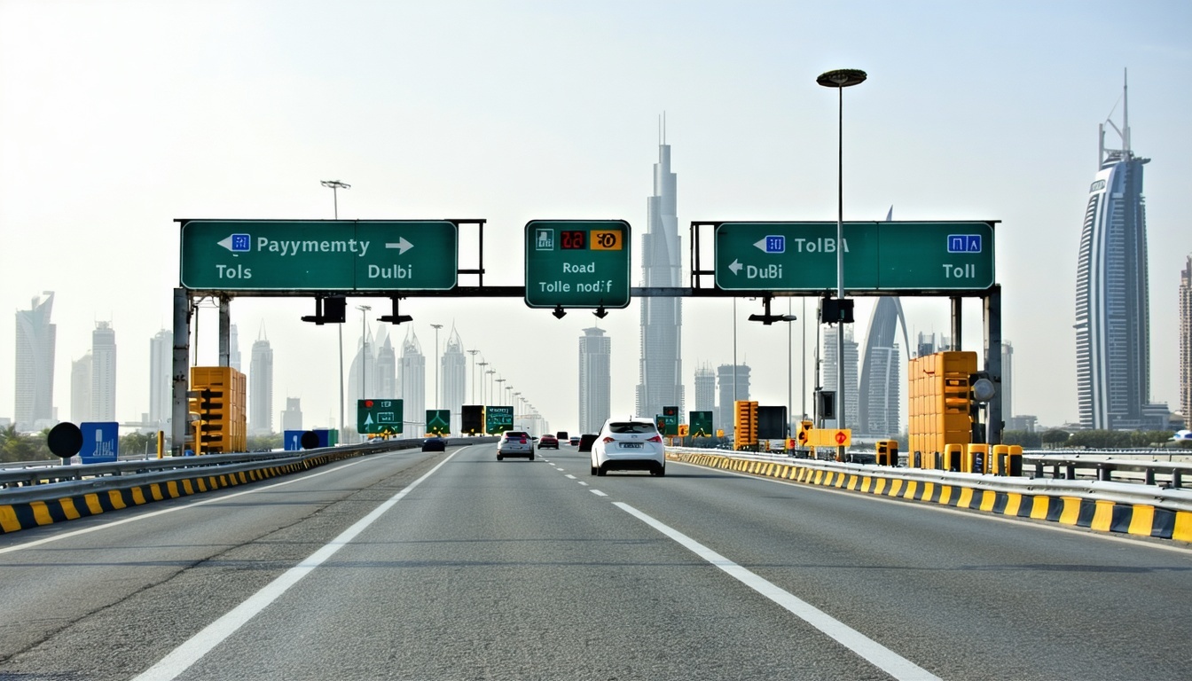 Secure digital payments for road tolls in Dubai